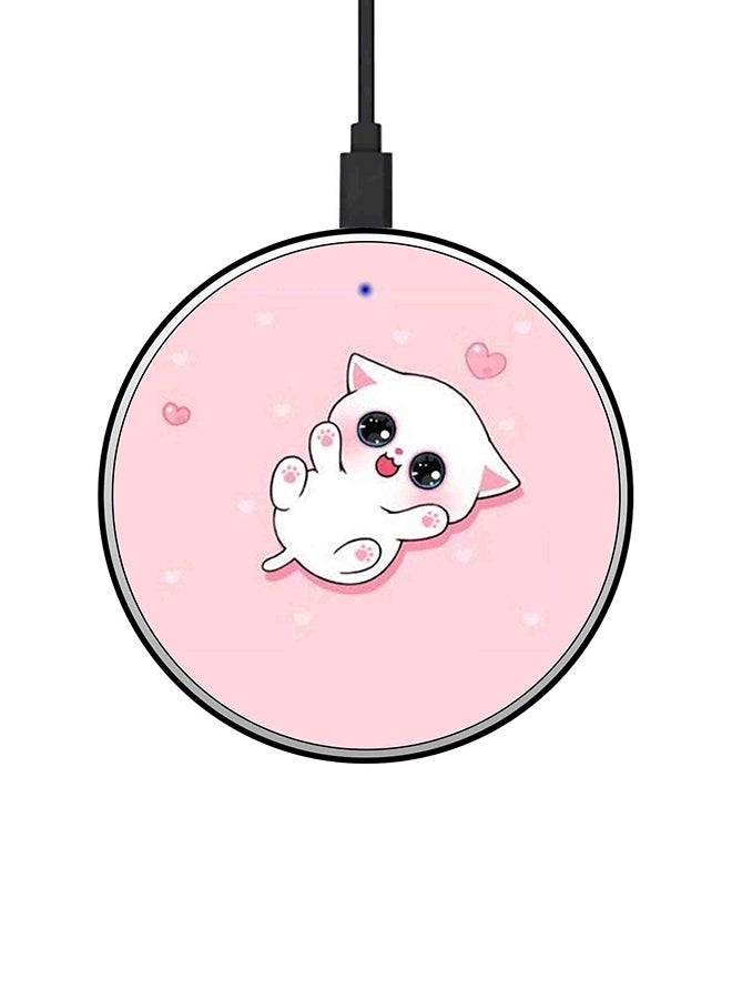 ثيودور شاحن لاسلكي سريع رفيع للغاية بقدرة 15 وات متعدد الألوان