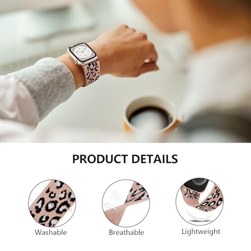 CCnutri 4 Pack Stretchy Solo Loop Compatible with Apple Watch Bands 38mm 40mm 41mm 42mm 44mm 45mm 46mm 49mm Women Men, Sport Nylon Elastic Straps Wristbands for iWatch Series 11 10 9 8 7 6 5 4 11 Ultra/SE 3 2 - Image 2