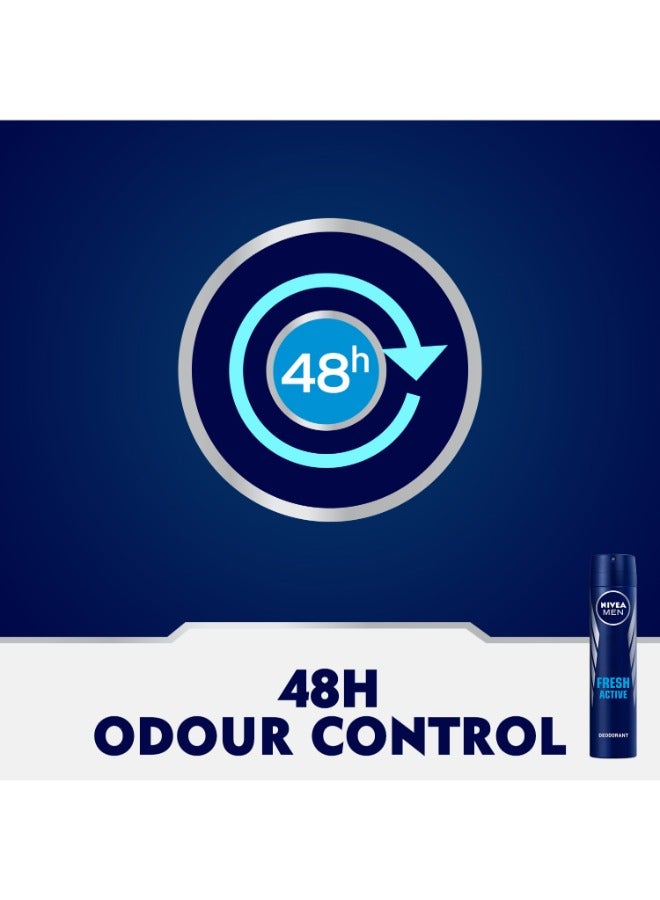 نيفيا مزيل العرق فريش أكتيف يدوم 48 ساعة 200ملليلتر - Image 4