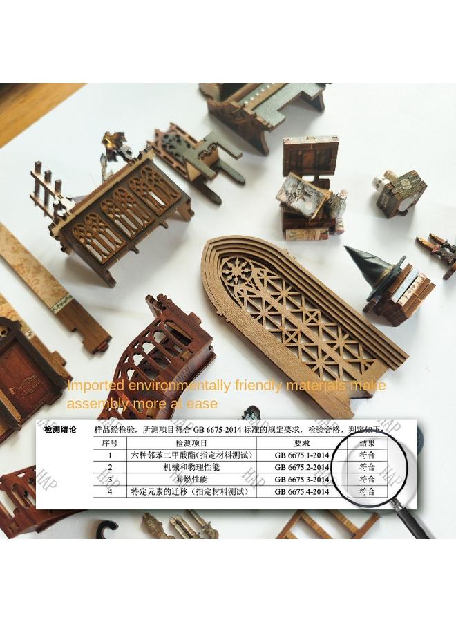 Bluejw DIY Cabin Magic World 3D Handmade Assembled Book Stand Desktop Model Toy For Holiday Gifts - Image 4