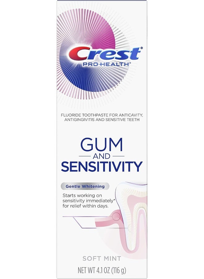 Crest Pro-Health Gum And Sensitivity, Sensitive Toothpaste, Gentle Whitening, 120ml - Image 1