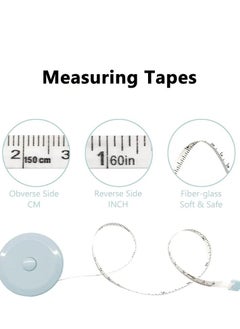 Generic Soft Tape Measuring 150cm/60inch  for Body Fabric Sewing Tailor Cloth Knitting Craft Weight Loss Measurements Retractable  Dual Sided Tape Measure 1 Pack  - Image 2