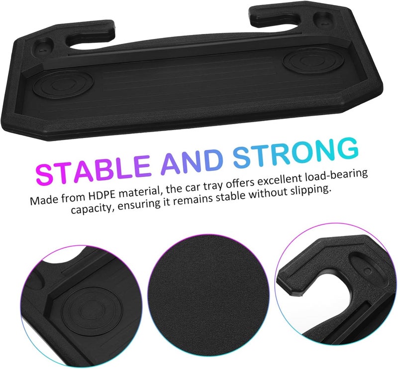 Unomor Car Laptop Tray with Cup Holder Pen Slot Multi Functional Desk for Eating Working and Holding Items Lightweight Portable Vehicle Accessory for Cars Trucks and Autos - Image 3