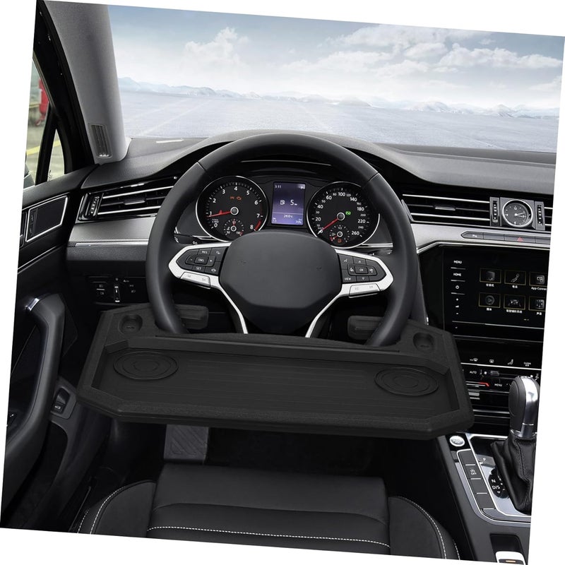 Unomor Car Laptop Tray with Cup Holder Pen Slot Multi Functional Desk for Eating Working and Holding Items Lightweight Portable Vehicle Accessory for Cars Trucks and Autos - Image 5