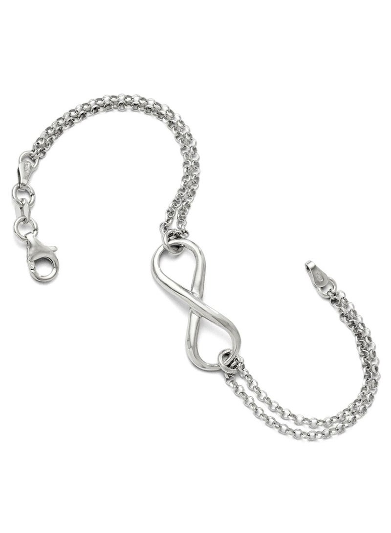 Infinity Double Chains Bracelet