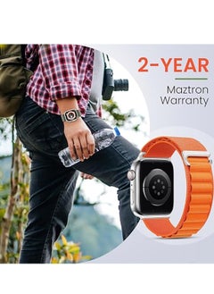 Generic Trail/Alpine Loop Nylon Band Compatible with Apple Watch Ultra 2/Ultra Band 49mm 45mm 44mm 42mm, Adjustable with Metal C-Hook Strap for iWatch Ultra Series 9/8/7/6/5/4/3/2/1/SE2/SE  - Image 5