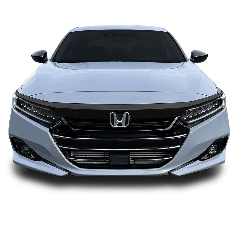 SlickMod Chrome Delete Blackout Vinyl Overlay for 2021 Honda Accord Sedan Front Grill Trim (2021 Front Grill, Gloss Black) - Image 3