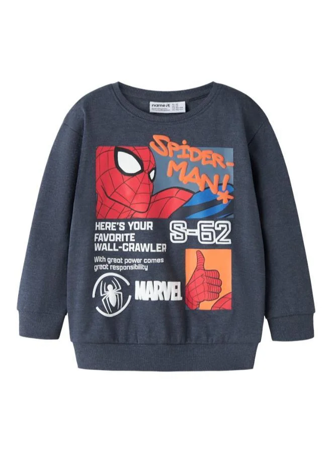 Name It  Kids Spiderman Pullover Sweatshirt for Men | Best Price UAE