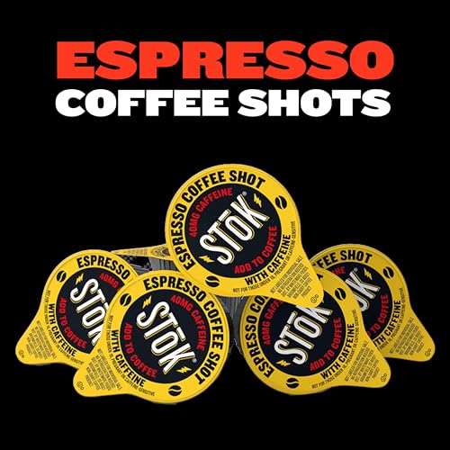 SToK Espresso Coffee Shots Black Unsweetened Dark Roast Coffee Use for Lattes Americanos 044 fl oz 264 Count - Image 5