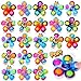 SCIONE 24 Pcs Tie Dye Fidget Spinners Sensory Toys for Kids Flower Simple Dimple Hand Spinners Stress Relief Bulk Fidget Packs Goodie Bag Fillers Classroom Prizes Birthday Party Favors - Image 2