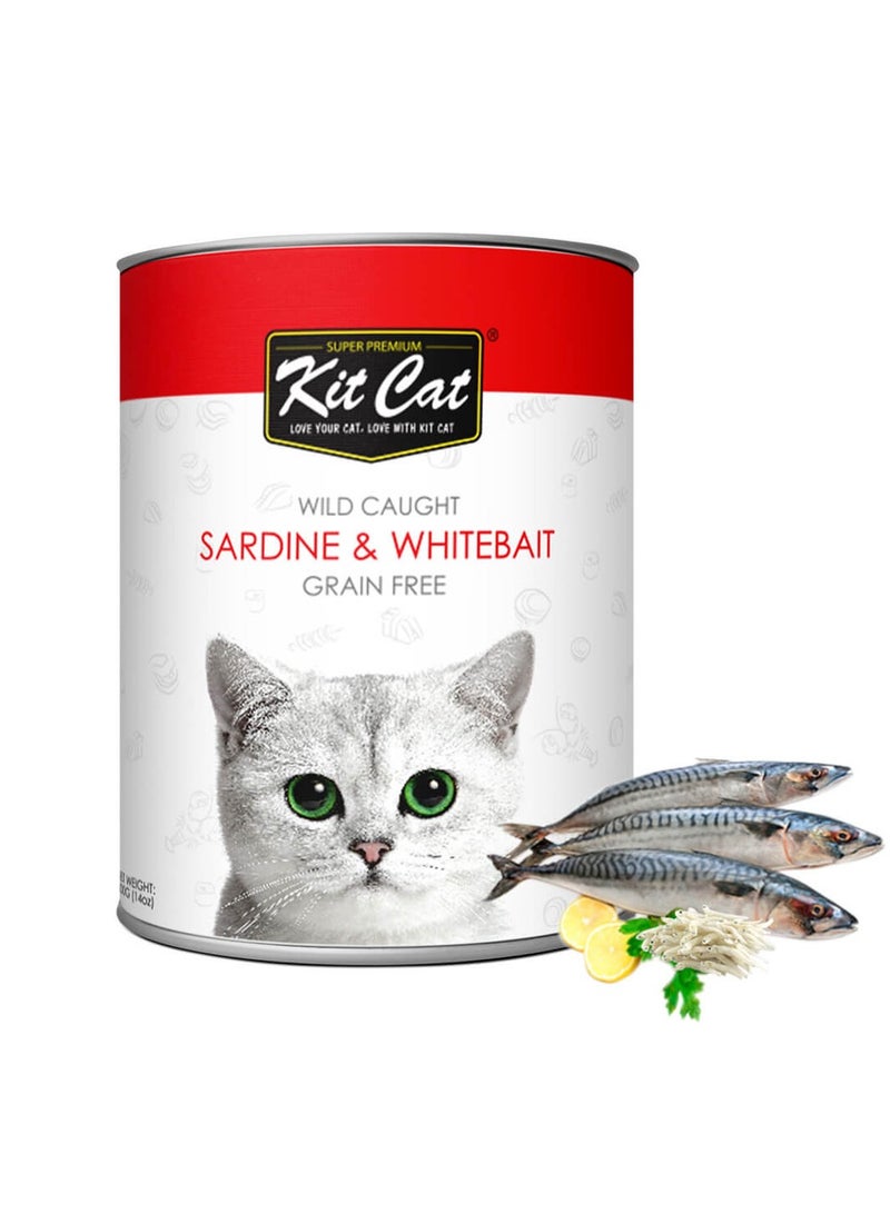 كيت كات طعام القطط الرطب من السردين البري والطعم الأبيض 400 جرام - Image 2