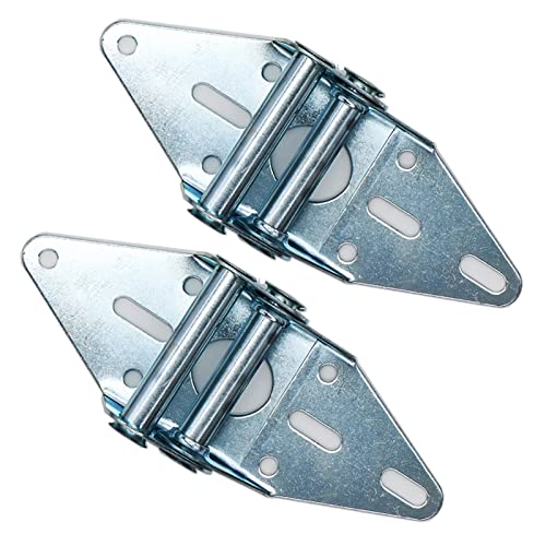 Wulankd 2 Packs Garage Door Hinges #4 with Galvanized Finish - Heavy Duty 14 Gauge Steel, Suitable for Residential/Light Commercial Garage Door Replacement - Image 1