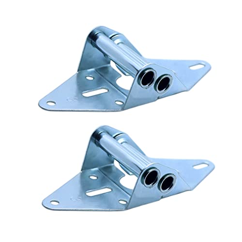 Wulankd 2 Packs Garage Door Hinges #4 with Galvanized Finish - Heavy Duty 14 Gauge Steel, Suitable for Residential/Light Commercial Garage Door Replacement - Image 2