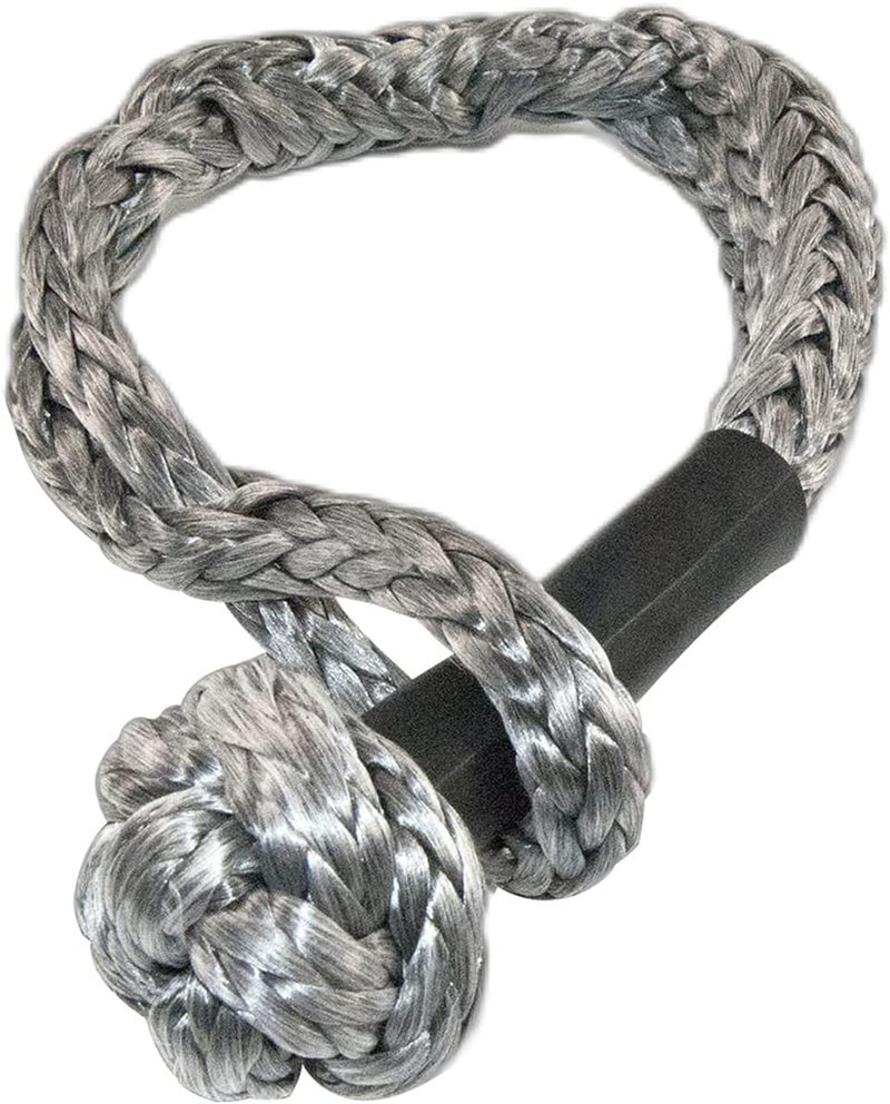 KING-PRO Synthetic Shackle 7/16"x20" Soft Shackle 35,000lbs Breaking Strength Recovery Soft Shackle with Protective Sleeves for Full-Size Truck Large SUVs Offroad Vehicels 2-Pack (Red-Gray) - Image 5