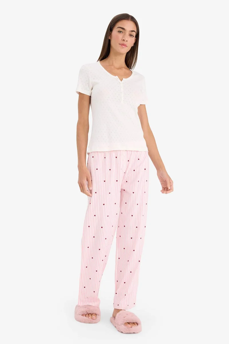 ديفاكتو Regular Fit Short Sleeve 2 Piece Set