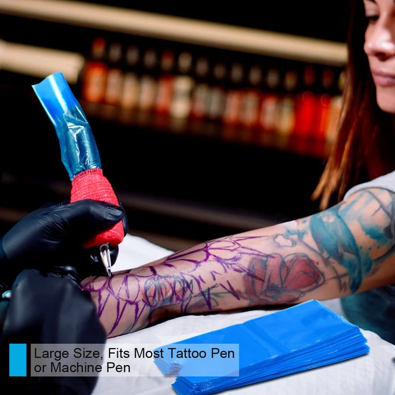 Bysiter Tattoo Pen Machine Covers Disposable Cartridge Tattoo Machine Covers 200pcs 7.5x2.7" Pen Type Tattoo Grip Sleeves Tattoo Pen Bags for Tattoo Supplies Tattoo Machine Gun Accessories (Large) - Image 5