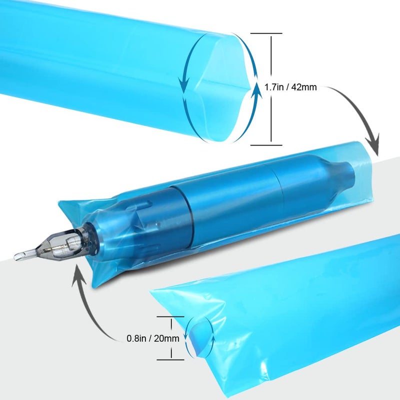 Bysiter Tattoo Pen Machine Covers Disposable Cartridge Tattoo Machine Covers 200pcs 7.5x2.7" Pen Type Tattoo Grip Sleeves Tattoo Pen Bags for Tattoo Supplies Tattoo Machine Gun Accessories (Large) - Image 4