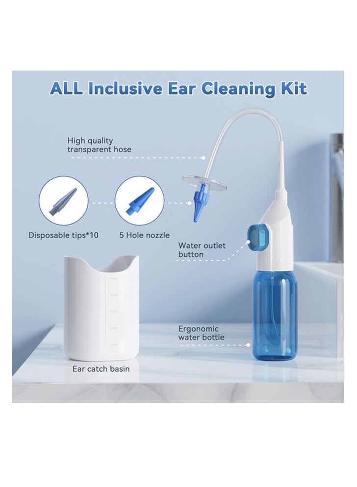 rocooart Ear Wax Removal Tool, Manual Safe Ear Cleaner, Effective Ear Cleaning Kit, Earwax Removal Kit with Ear Basin and 10 Ear Tips - Image 2