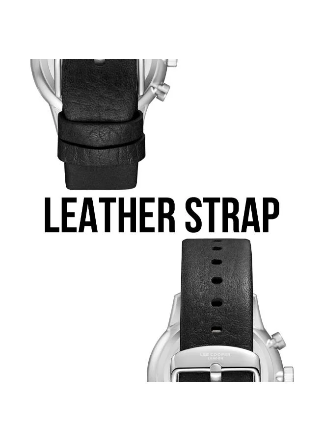لي كوبر Men's Leather Multi Function Watch LC08001.351 - 43.5 mm