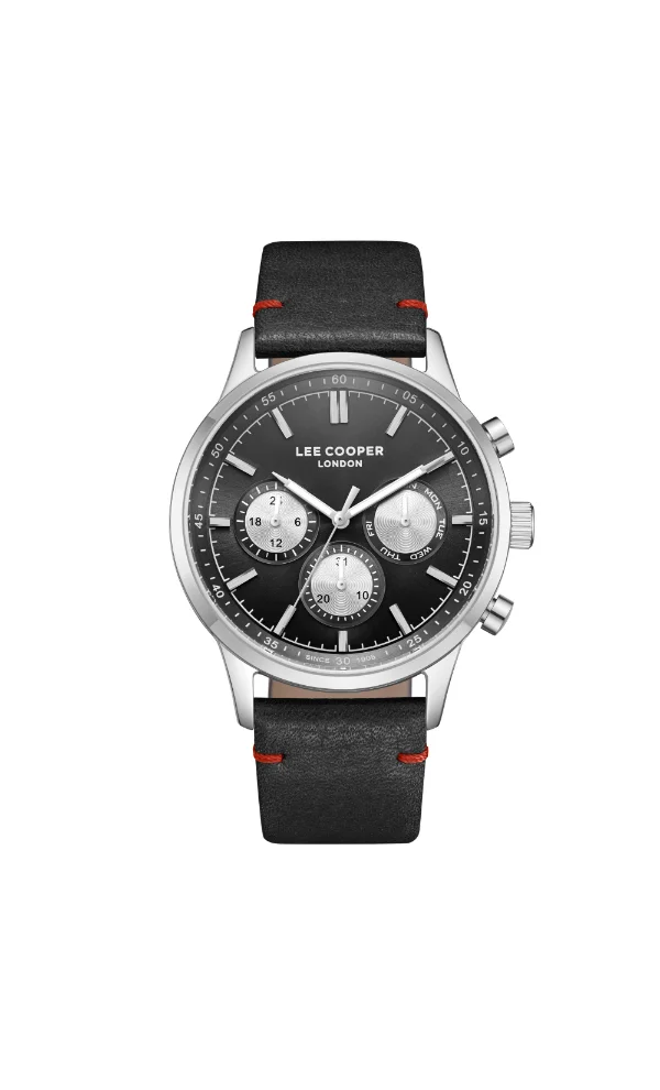 لي كوبر Men's Leather Multi Function Watch LC08001.351 - 43.5 mm