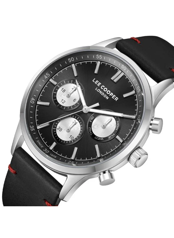لي كوبر Men's Leather Multi Function Watch LC08001.351 - 43.5 mm