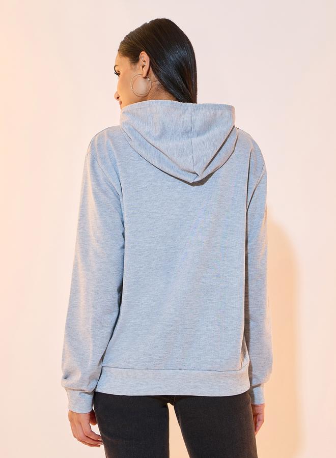 تايك تو جاكيت سادة بسحَّاب غلق وياقة هودي - Image 5