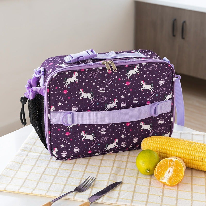 Unicorn Kids Lunch Bag Insulated Cartoon Tote Unicorn children lunch bag 