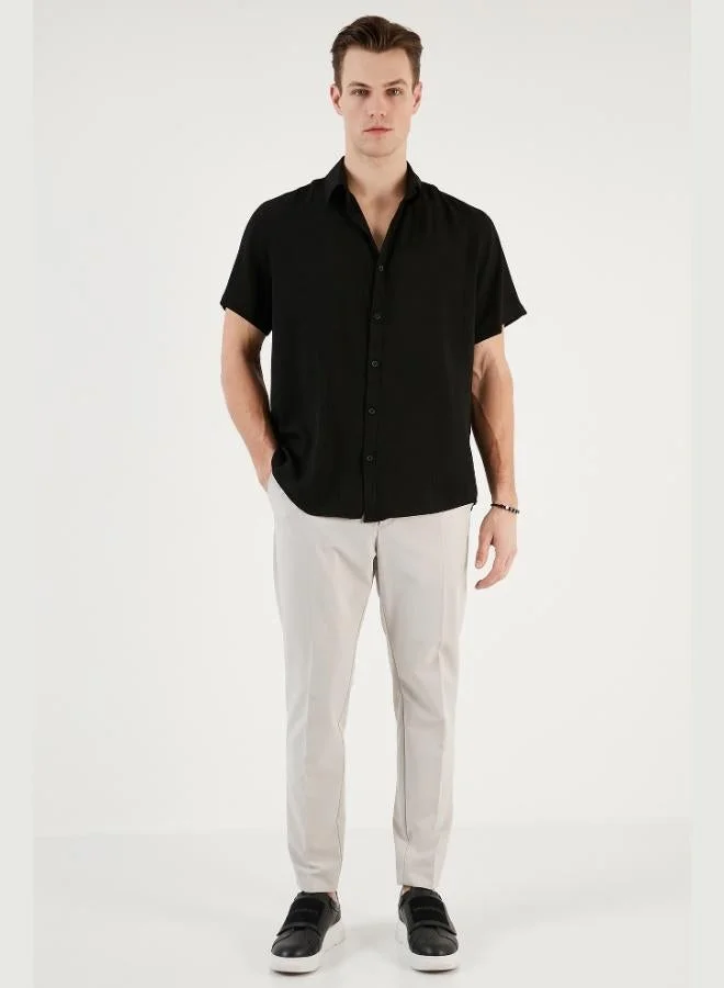 Buratti  Buratti Cotton Blend Short Sleeve Regular Fit Shirt Men's SHIRT CF23S113139 for Men | Best Price UAE