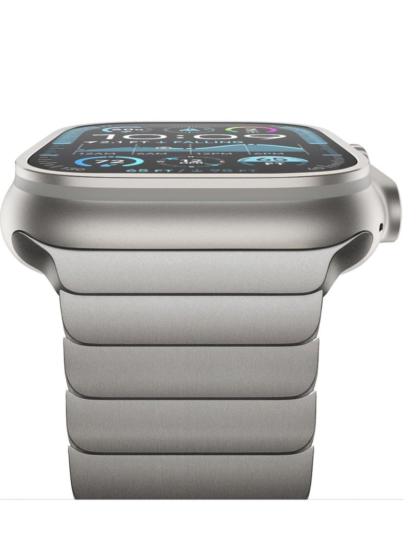 JAJEEK Stainless Steel Strap for iWatch 49mm, 46mm, 45mm, 44mm, 42mm – Premium Replacement Band for Apple Watch Ultra 3, Ultra 2, Ultra, Series 10, 9, 8, 7, SE, 6, 5, 4, 3, 2, 1 – Waterproof Titanium, Sleek Adjustable Metal Design - Image 2