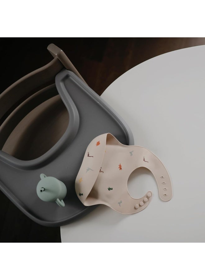 Mushie Silicone Training Cup with Straw for Baby - 175ml Leak-Resistant Cups for Toddlers with Removable Lid - BPA-Free, Dishwasher Safe | Cambridge Blue - Image 2