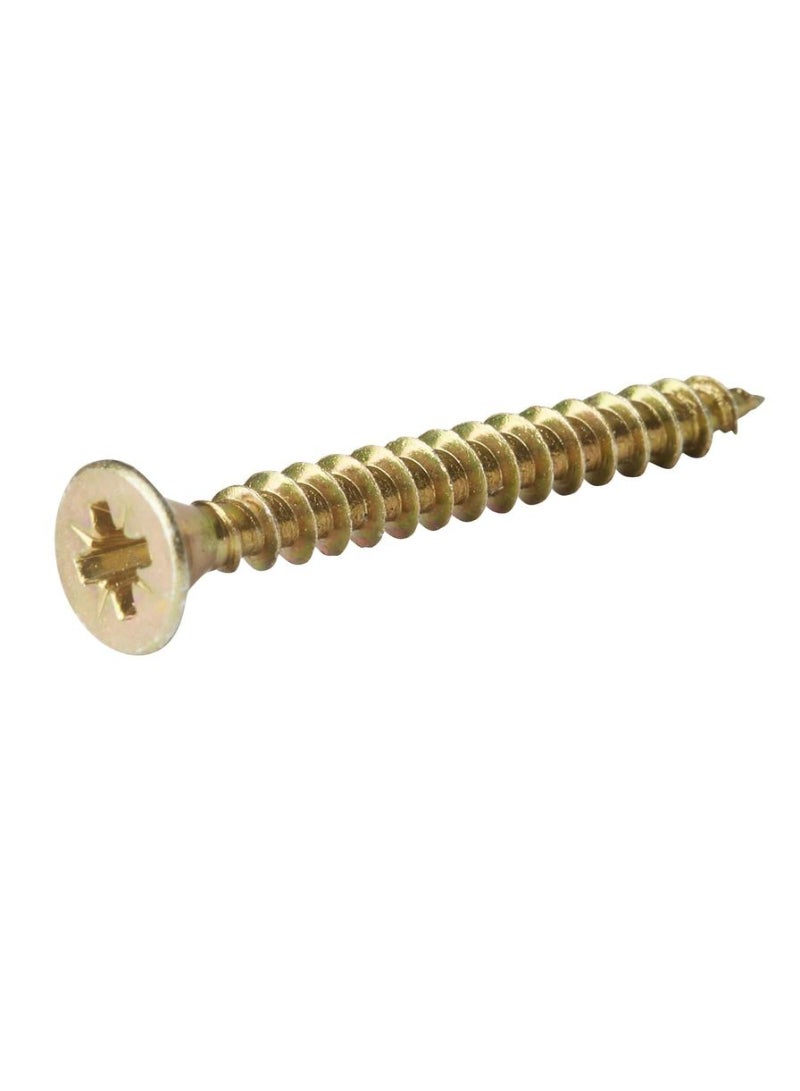Zinc Plated Carbon Steel Wood Screw Pack 6 X 60 Mm 100 Piece
