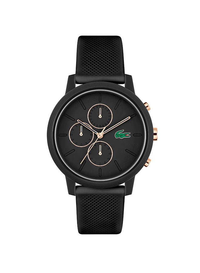 LACOSTE ساعة يد كرونوغراف للرجال من السيليكون ذات شكل دائري 2011247 - 43 ملم - Image 1