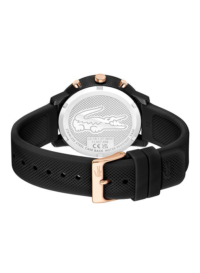 LACOSTE ساعة يد كرونوغراف للرجال من السيليكون ذات شكل دائري 2011247 - 43 ملم - Image 2
