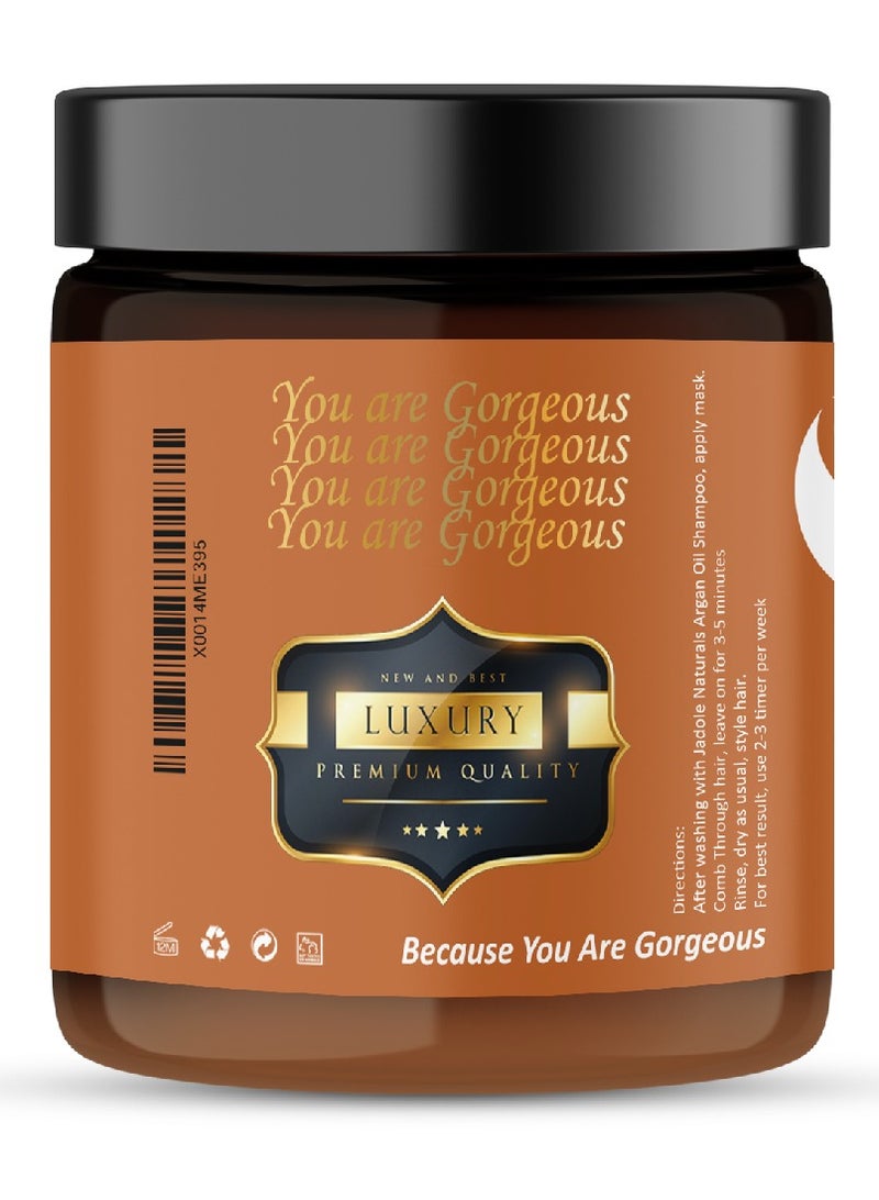 Jadole Naturals Hydrating Argan Oil Hair Mask 8.8OZ/250ml - Image 2