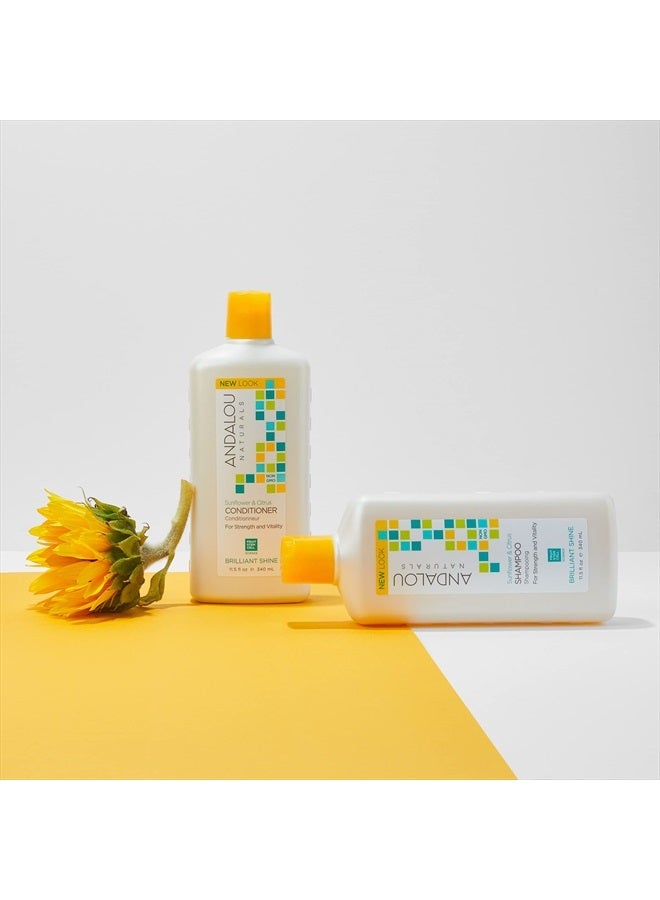 Andalou Naturals Sunflower and Citrus Brilliant Shine Shampoo, 11.5 Ounce - Image 3