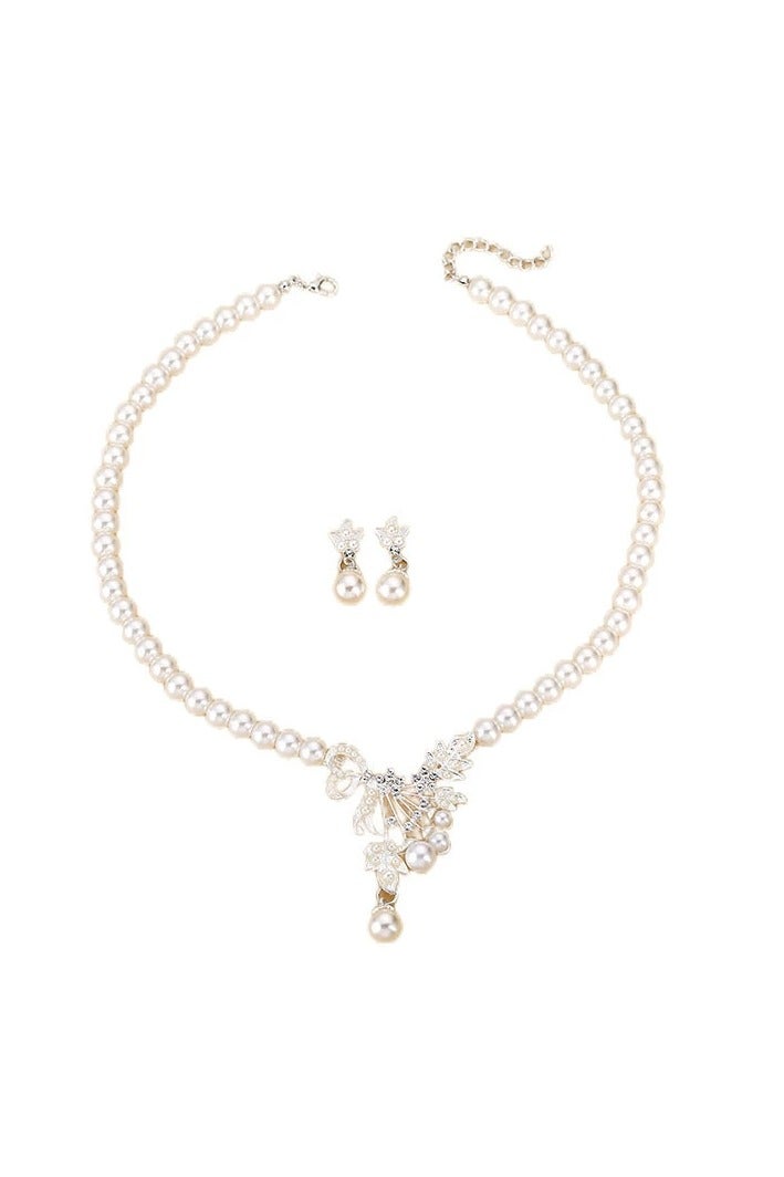 Goolsky New Fashion Pearl Flower Jewelry Set for Women | Trendy Necklace & Earrings | Electroplated Alloy | Hot-Selling Western Style Accessories  - Image 4