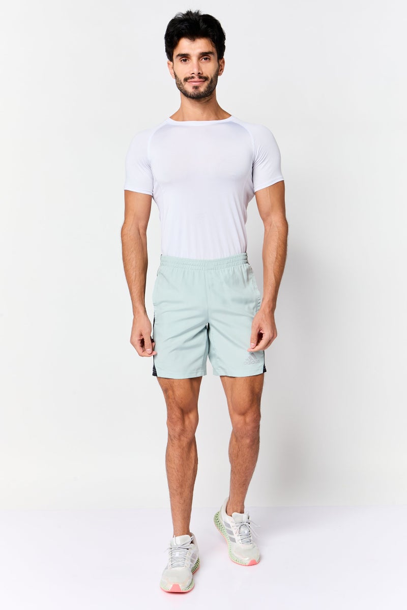 Adidas Men Sportswear Fit Drawstring 7 Inseam Training Shorts, Sage - Image 4