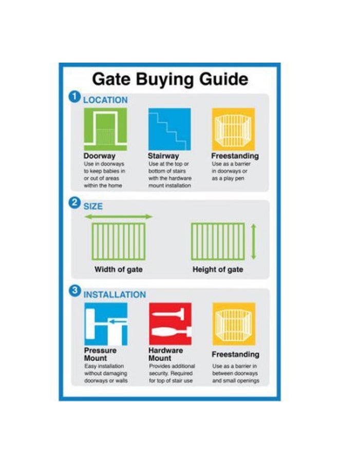 Regalo Easy Open 47-Inch Super Wide Walk Thru Baby Gate, Bonus Kit, Includes 4-Inch and 12-Inch Extension Kit, 4 Pack Pressure Mount Kit and 4 Wall Cups and Mounting Kit , 11 Count (Pack of 1)  - Image 2