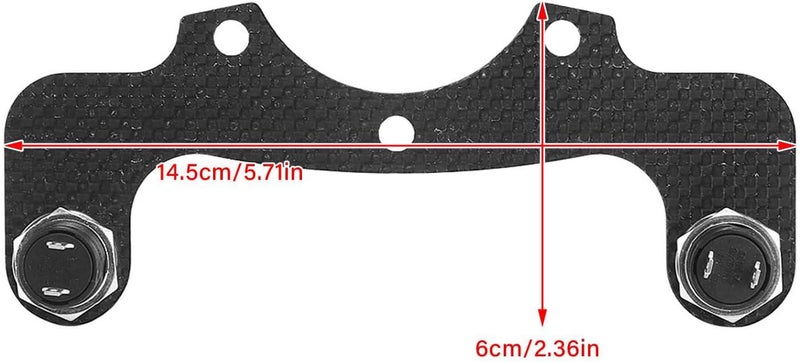 Aramox Carbon Fiber External Horn Button Kits for 6 Bolts Steering Wheel (Dual Button) - Image 2