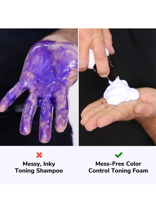 كولور واو رغوة تصفيف الشعر COLOR WOW للتحكم في اللون البنفسجي - تزيل على الفور اللون النحاسي والدرجات الصفراء من الشعر الأشقر والرمادي، خالية من الكحول والتجعيد. - Image 5