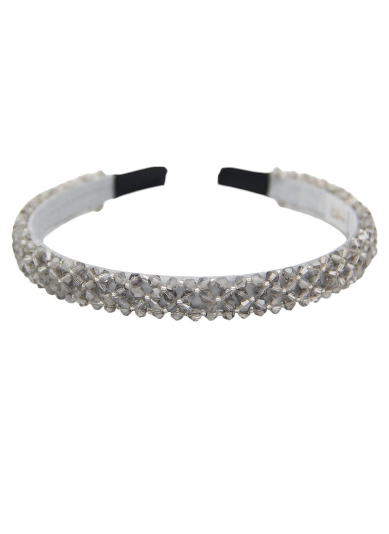 دىدانيالا طوق إيريكا للبنات مطرز رمادي - Image 1