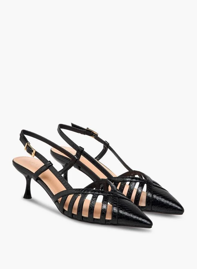 سيليست أحذية نسائية بكعب رفيع وإبزيم