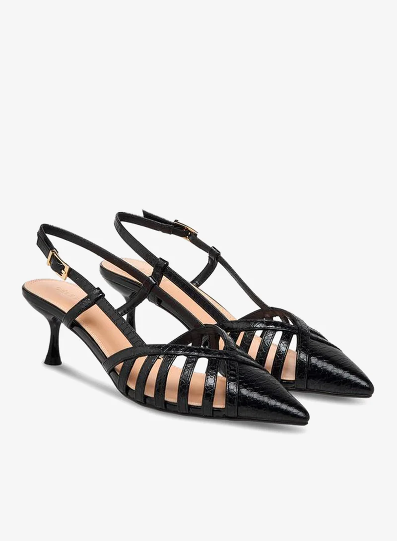 سيليست أحذية نسائية بكعب رفيع وإبزيم