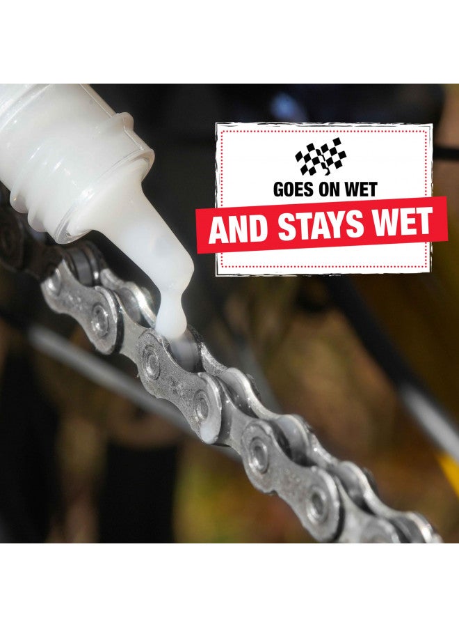 Finish Line Ceramic WET Bicycle Chain Lube, 4-Ounce Drip Squeeze Bottle - Image 3
