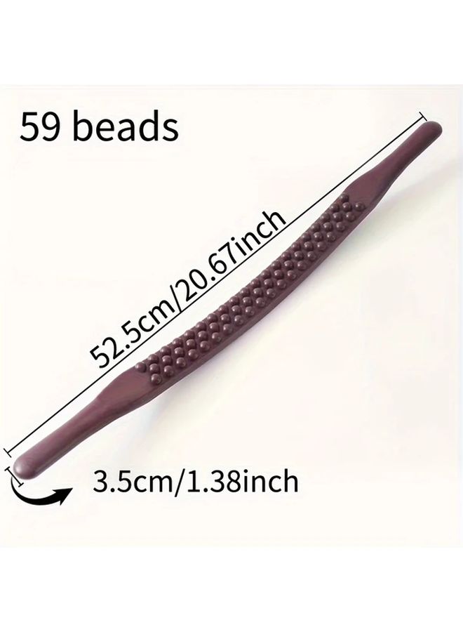1pc Professional Meridian Rolling Massage Stick Plastic Manual Neck Back Body Tool - Image 3