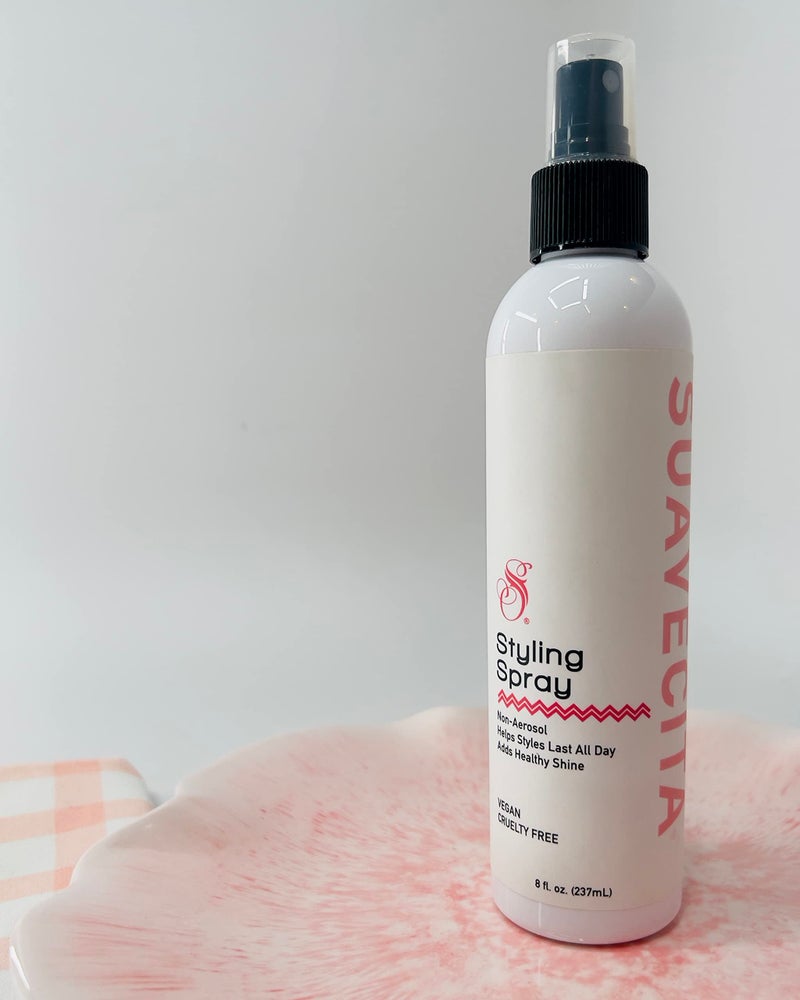 SUAVECITO Suavecita Styling Spray for Women 8 oz Non-Aerasol Pump Spray Wild Berry Scent - Helps Styles Last All Day With Medium Shine - Great for Creating Curls & Waves, Reduces Frizz - Vegan & Cruelty Free - Image 3