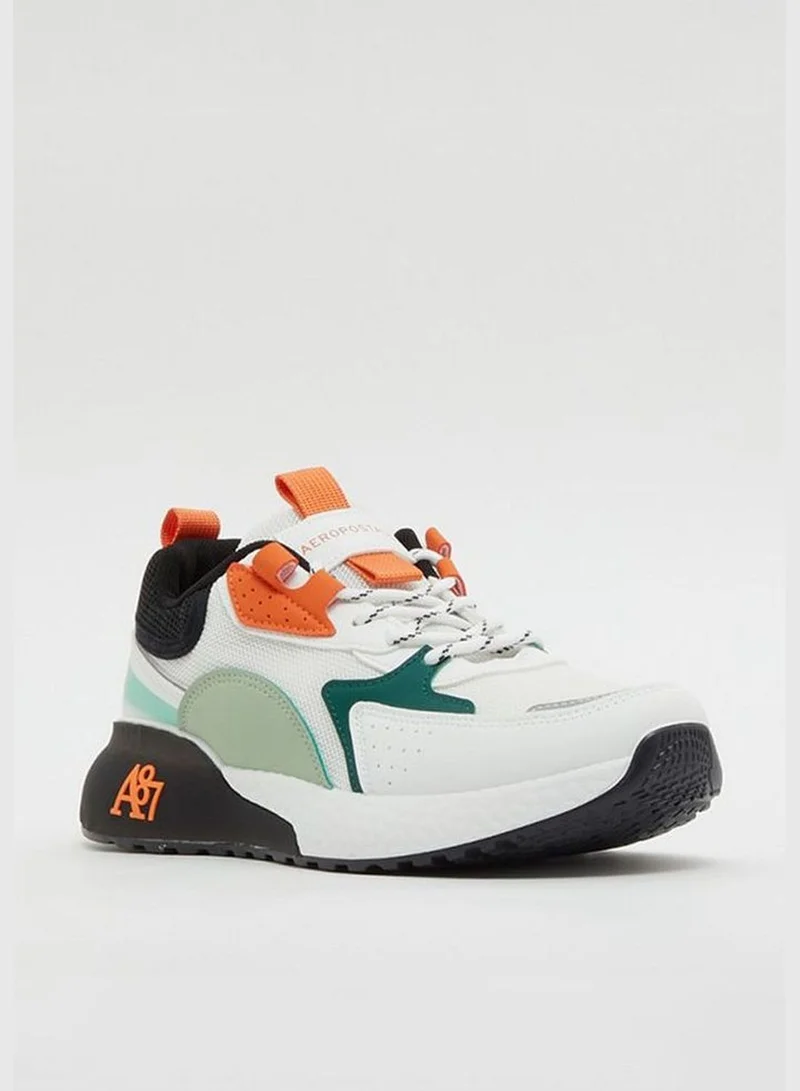 Aeropostale A87 Detail Color Block Lace Up Sneakers for Men Best