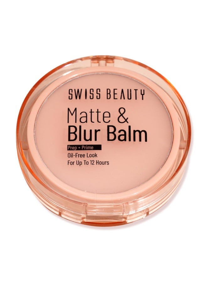 Swiss Beauty Matte & Blur Balm | Prep + Prime | 12-Hour Oil-Free Shine | With Vitamin E & B3 | UV Light Protection - Image 1