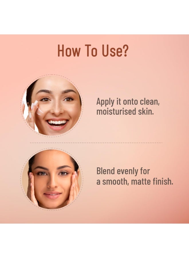 Swiss Beauty Matte & Blur Balm | Prep + Prime | 12-Hour Oil-Free Shine | With Vitamin E & B3 | UV Light Protection - Image 3