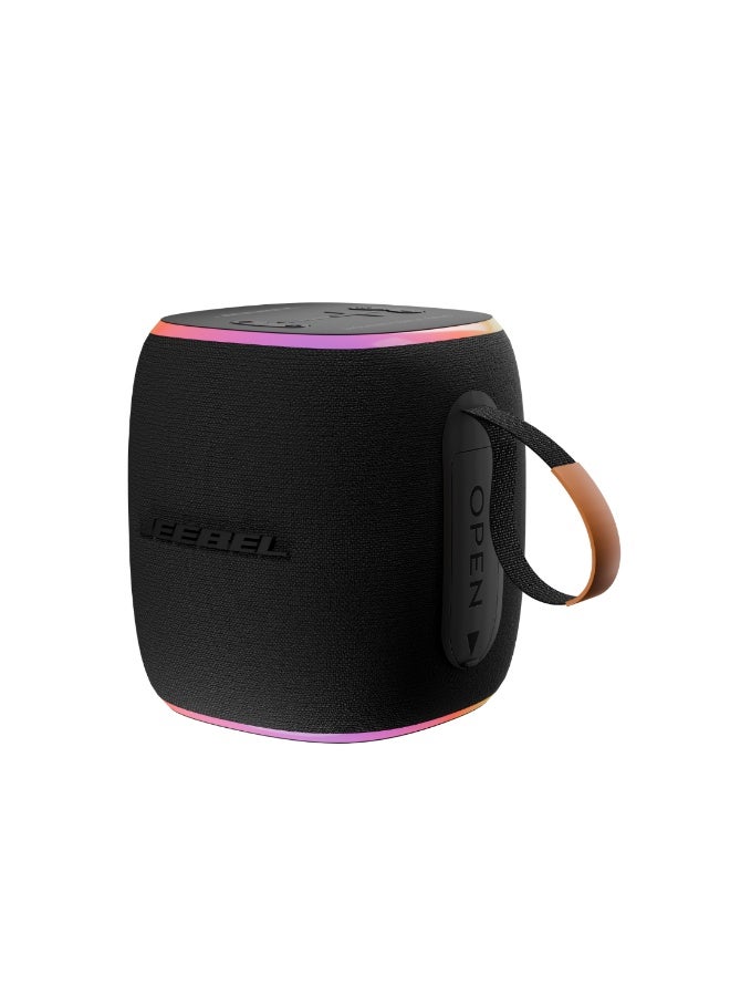 Jeebel Portable Bluetooth Speaker Jeebel Boom Box X920 – 10W Stereo Sound, 12-Hour Battery, Colorful LED Lights, IPX6 Waterproof - Image 1